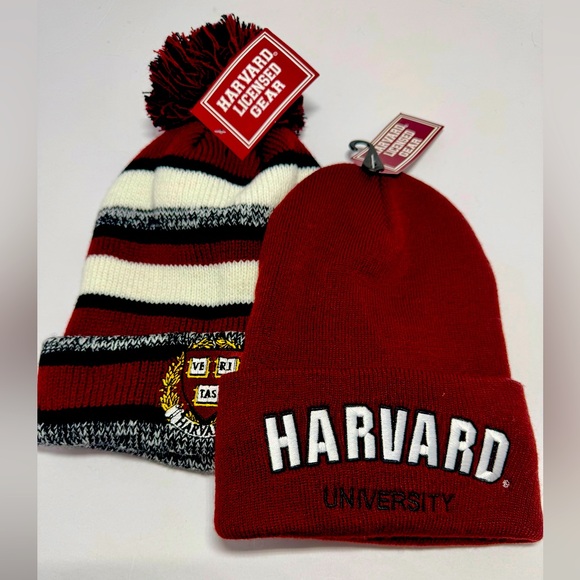 Bay State Apparel Accessories - Harvard Beanie Cap Bundle Adult OS NWT